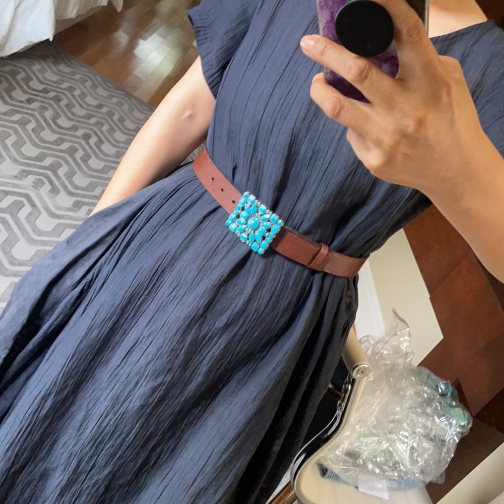 Anthropologie style brown leather belt 😍❤️
